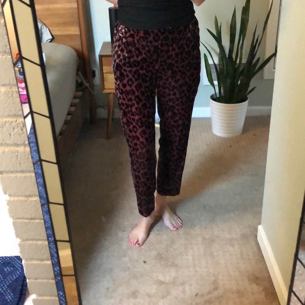 Velvet  Animal Print J. Crew Pants